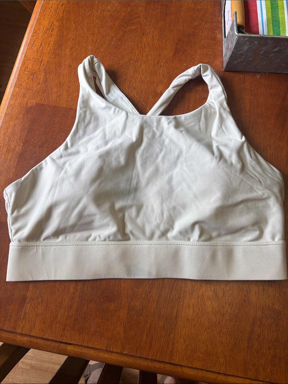 Everyday High-Neck Bralette - Cream